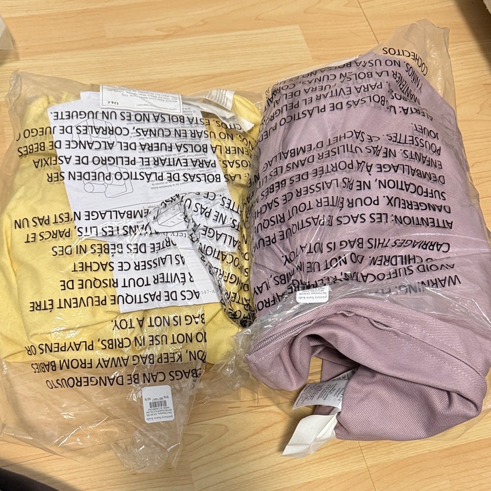 Pottery Barn Kids Yellow and Lavender Bibs